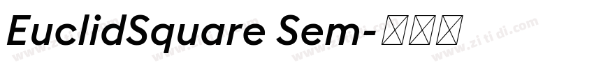 EuclidSquare Sem字体转换